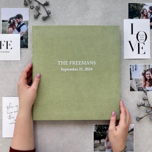Extra Large Photo Album for Wedding With Sleeves up to 4x6 Photos, Slip in Family Photo Album, Wedding album, Handmade Slip In Photo Album