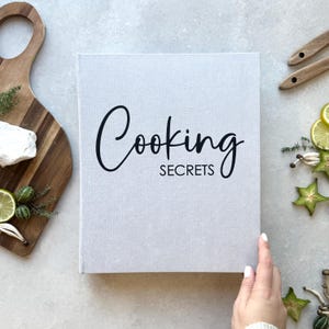 Pasta organizadora de receitas personalizada | Livro de receitas personalizado | Ideia de presente para o chef | Livro de receitas personalizado