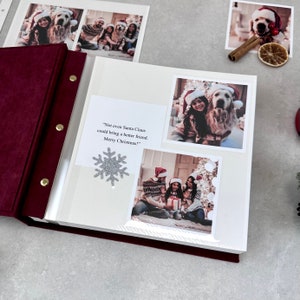 Personalised Modern Scrapbook Photo Album With Self-adhesive Pages, Travel Photo Album, Large Wedding Album, Family Photo Album image 4