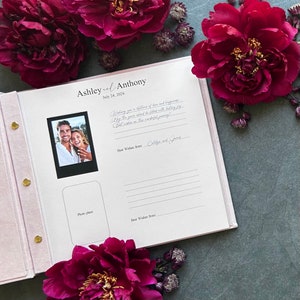 Gepersonaliseerde bruiloftsgastenboek I Instax Photo Booth Memories I Gästebuch Hochzeit I Livre d'or Mariage I Photo-gastenboek