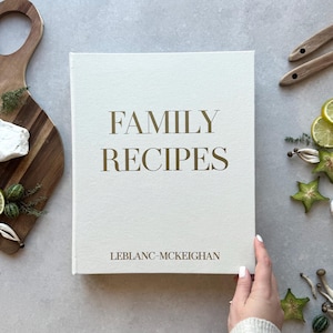 Pasta de receitas A4 personalizada, livro de receitas A4 personalizado, diário de receitas de cozinha, organizador de receitas - Melhor presente para cozinhar, FEITO na UE