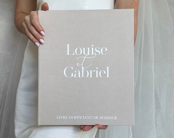 Wedding Celebrant Folder A4 with vows I Wedding ceremony book I Wedding officiant book I Personalized booklet for wedding ceremony readings