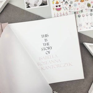 First Year Baby Memory Book | Baby Girl Album | Modern Baby Journal | Baby Shower Gift | Baby Girl Book | 5 Year Baby Book