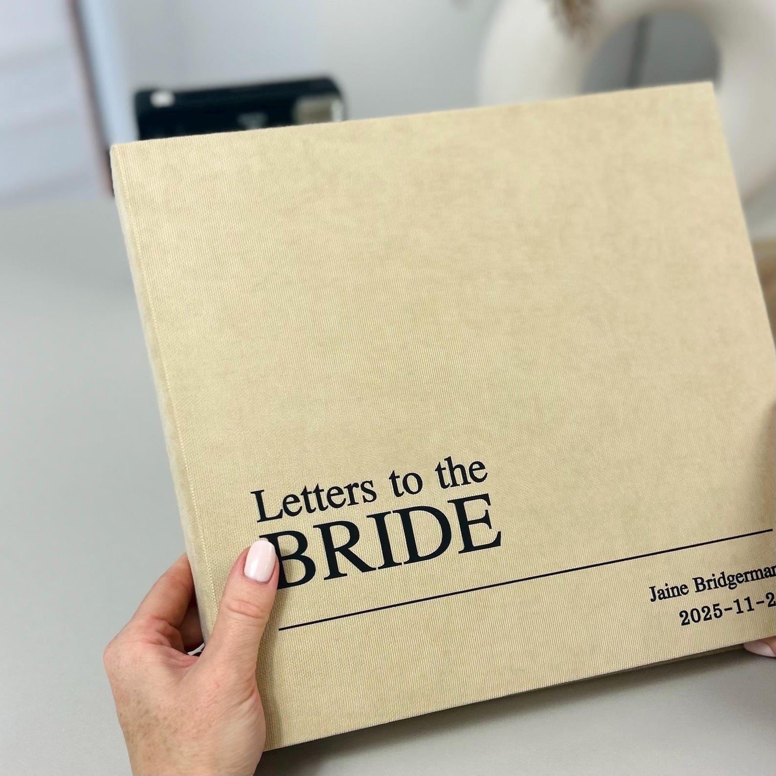 Personalized Letters to the Bride Book Scrapbook Bridal Shower Guest — free download