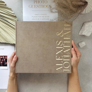 Photo Guest Book Wedding, Personalized Wedding Guest book - Album, Photo Booth Wedding Book, Best Gift for Wedding, Logo Guest book