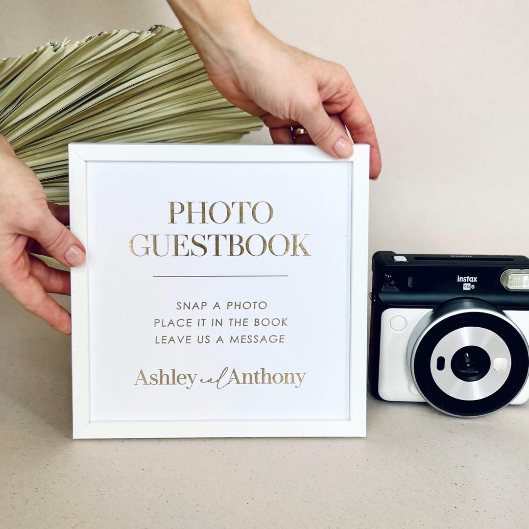 Simple Photo Sign Photo Guestbook Sign | Printable Wedding Sign | Modern Minimalist ...