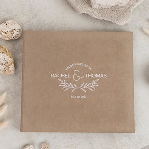 Libro de firmas de boda personalizado con tarjetas de deseos y consejos, el mejor libro de firmas de boda, libro de firmas con foto personalizado con sobres y tarjetas