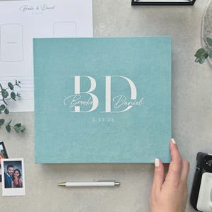Personalized Wedding Photo Guestbook, Modern Photo Guest Book, Instax Wedding Book, All Instant Film Sizes Mini Wide Square 4x6 2x6 etc.