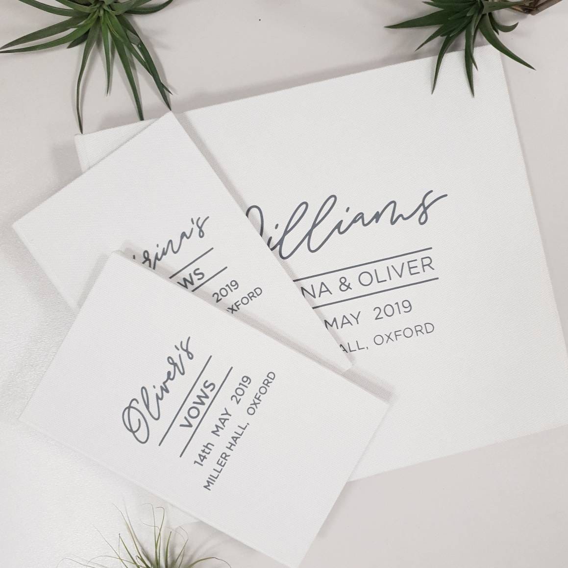 Fabric Photo Album With Vow Books