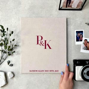 Zelebrantenmappe A4 mit Gelübden I Hochzeitszeremoniebuch I Hochzeitsamtbuch I Personalisiertes Gästebuch für Lesungen bei der Trauung