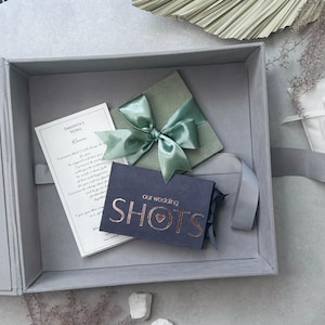 Caixa de lembranças de casamento personalizada | Caixa de memórias personalizada para álbum de fotos, livro de visitas ou scrapbook | Caixa de envelopes de casamento ou caixa de cartão de casamento