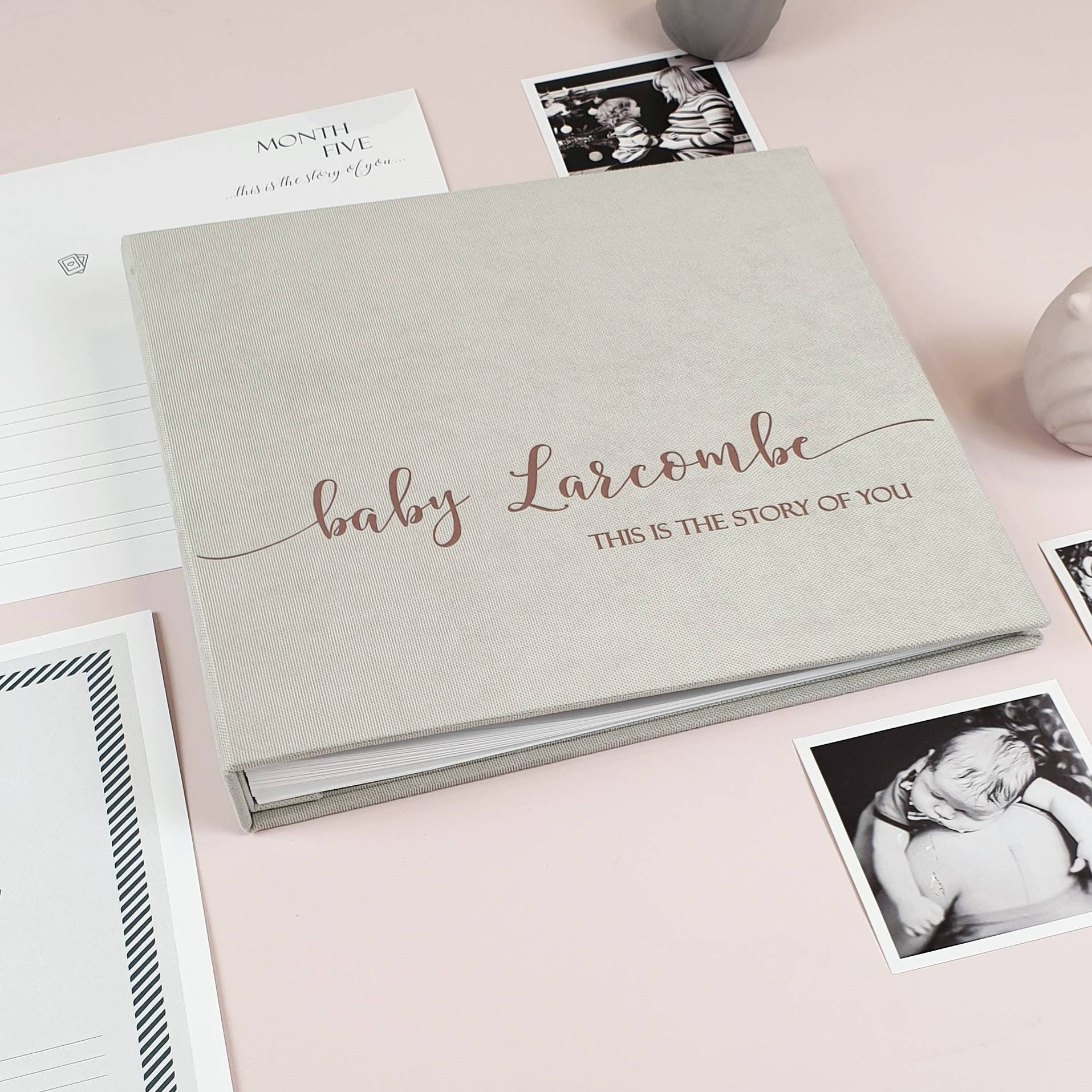 First Year Baby Memory Book as Modern Baby Shower Gift, Photo Album for A  Baby, Personalized Baby Book, Story of You - Etsy