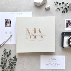 Personalized Wedding Photo Guest Book – Custom Instax Album, Instant Photo Booth Guestbook, Wedding Keepsake