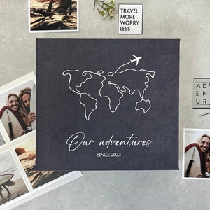 Album fotografico moderno personalizzato, libro dei ricordi con pagine autoadesive, album fotografico di viaggio, album di nozze grande, album fotografico di famiglia
