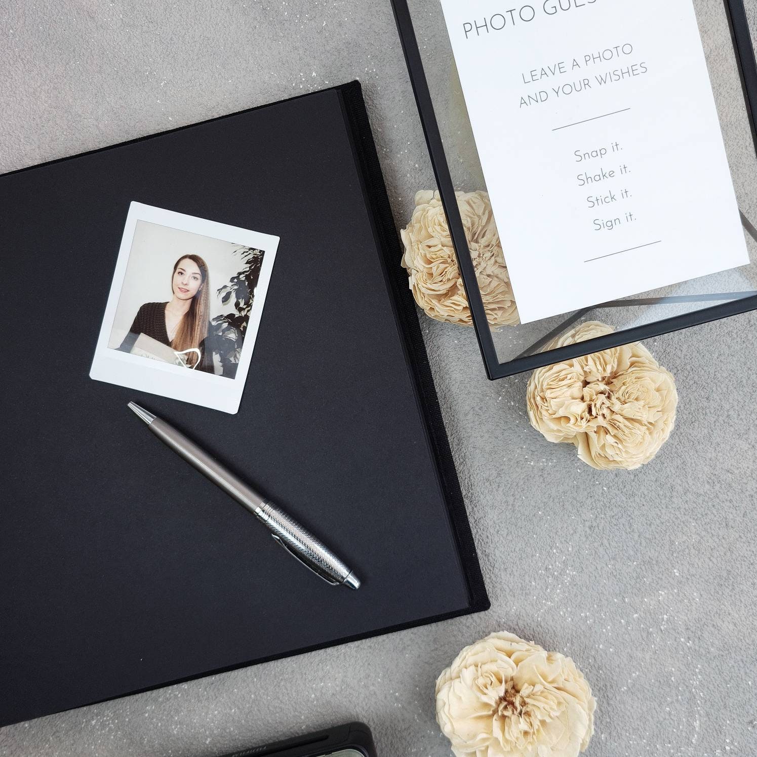 Instax Mini Album Instax Photo Album Instax Guest Book Gray Etsy