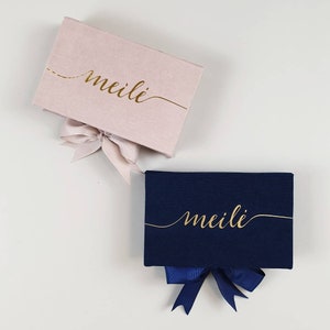 Personalized Keepsake Clamshell Box, Presentation gift box, Wedding, Birthday Congratulations Money Cash Gift Box