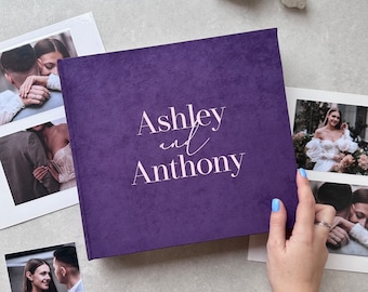 Handmade Self Adhesive Photo Album: Scrapbook for Wedding, Family, Travel, Anniversary Couple Gift