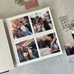 Personalised Modern Scrapbook Photo Album With Self-adhesive Pages, Travel Photo Album, Large Wedding Album, Family Photo Album image 7