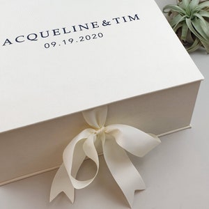 Personalisierte Hochzeit Erinnerungsbox | Individuelle Erinnerungsbox für Fotoalbum, Gästebuch oder Sammelalbum |  Hochzeitsumschläge Box oder Hochzeitskarte Box