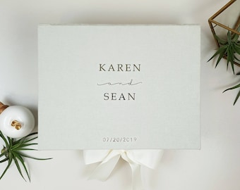 Personalized Luxury Wedding Box, Wedding Envelopes Box or Wedding Card Box, Wedding memory box, Wedding keepsake box.