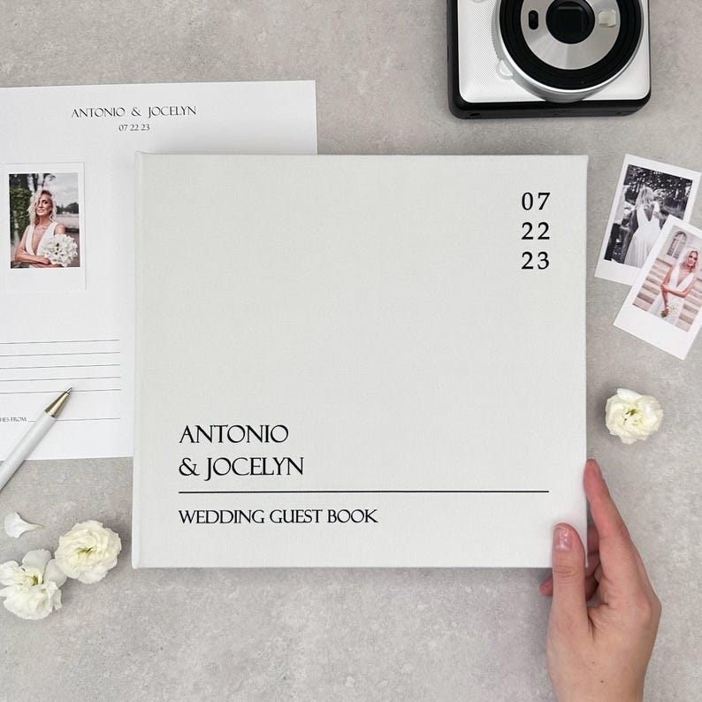 Personalized Wedding Guest Book for All Instant Photo, Modern Personalized Wedding Guest Book for All Instant Photo, Modern
