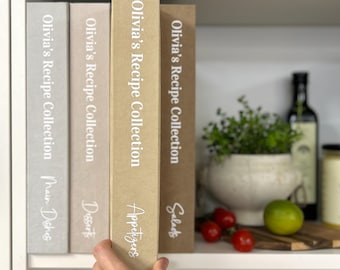 Regalo para el Día de la Madre: Juego de carpetas de recetas personalizadas: un recuerdo personalizado para tus recetas favoritas.