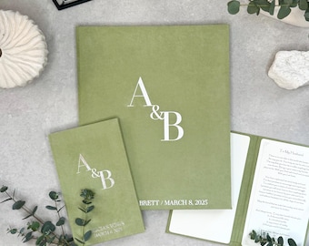 Personalized Wedding Celebrant Folder A4, Ceremony Officiant Speech Book