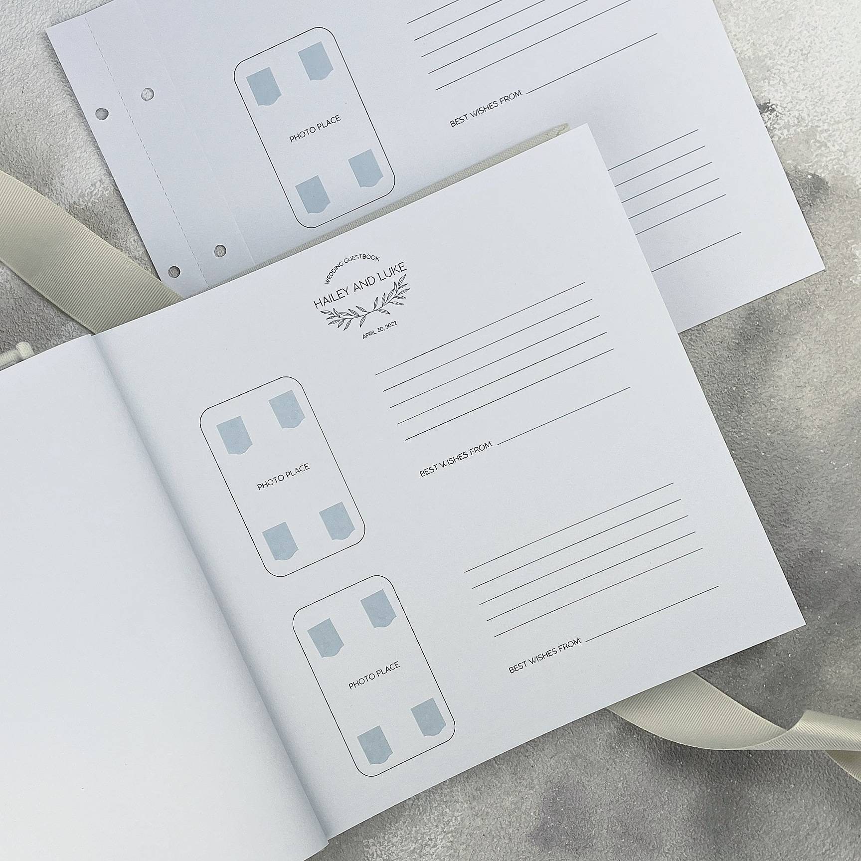 Cut Lettering Fabric Photo Album