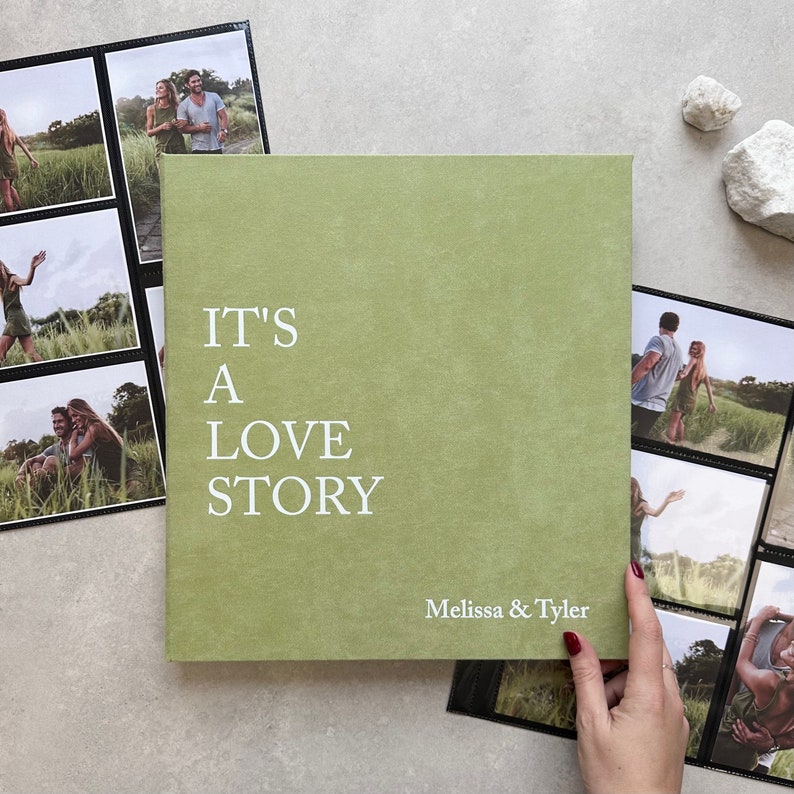 Extra Large Wedding Slip-In Photo Album for 4x6 Photos Personalized Photo Album with Sleeves Custom Travel Photo Album Big PHOTOALBUM image 1