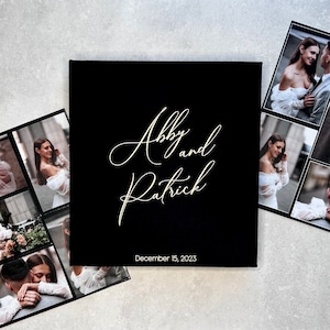 Wedding Photo Album, Personalized Custom Wedding Photo Album With Sleeves up to 4x6 Photos, Slip in Family Photo Album, Luxury Photo Album