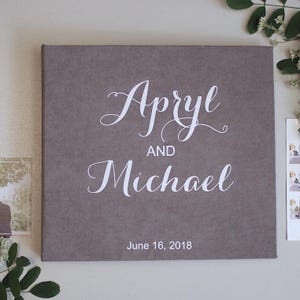 Wedding Guest Book, Instax Photo Album | Sign in Book for all Instant Film Sizes Mini Wide Square | Personalized Photo Booth Book