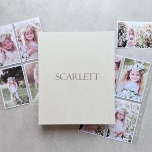 Album photo personnalisé avec classeur personnalisé pour toutes les photos jusqu'à 4 x 6 po. Album photo à glisser pour Fujifilm Instax SQ1, SQ6, SQ20, album à glisser
