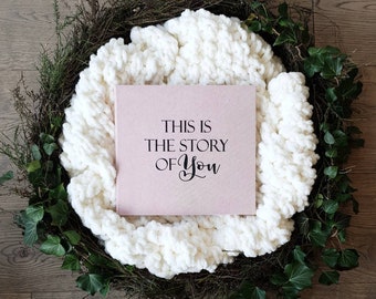 Personalized Baby Memory Book | Modern Keepsake Album