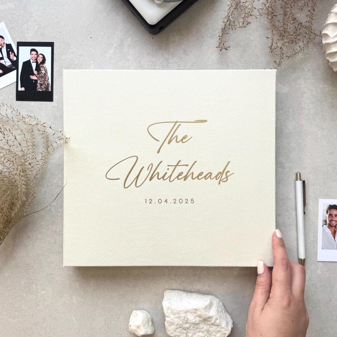 Personalized Instax Wedding Gest Book With Custom Photo Strips Size
