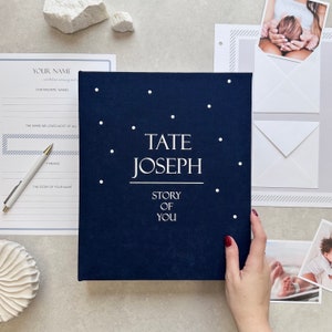 Custom Baby Milestone Binder | Modern Baby Memory Book | Baby Shower Gift | Baby Photo Album | Personalized Baby Binder