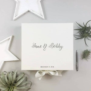 Caja de boda de lujo personalizada, caja de sobres de boda o caja de tarjetas de boda, caja de recuerdos de boda, caja de recuerdos de boda, caja de vestidos de novia