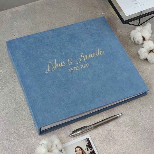 Linen Guest Book Etsy