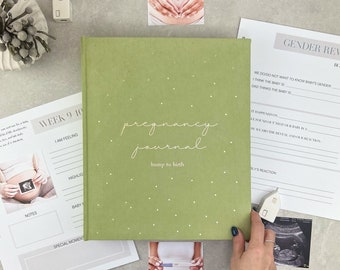 Pregnancy Journal, Pregnancy Planner, Pregnancy Diary, Baby Book, Pregnancy Gift, Pregnancy Milestone, Pregnancy announcement