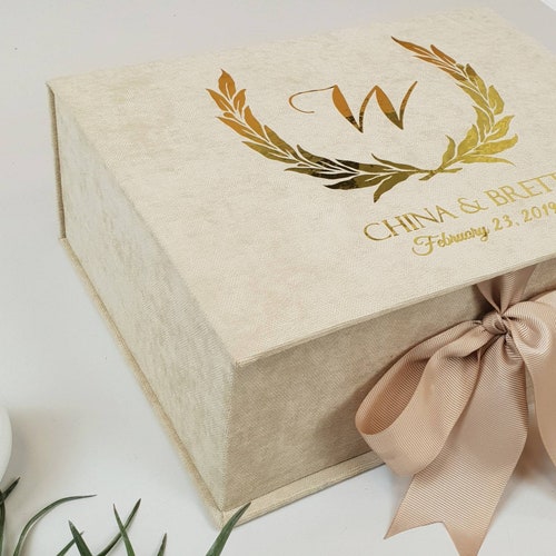 Personalized Luxury Wedding Box, Wedding Envelopes Box or Wedding Card Box, Wedding memory shops box, Wedding keepsake box.