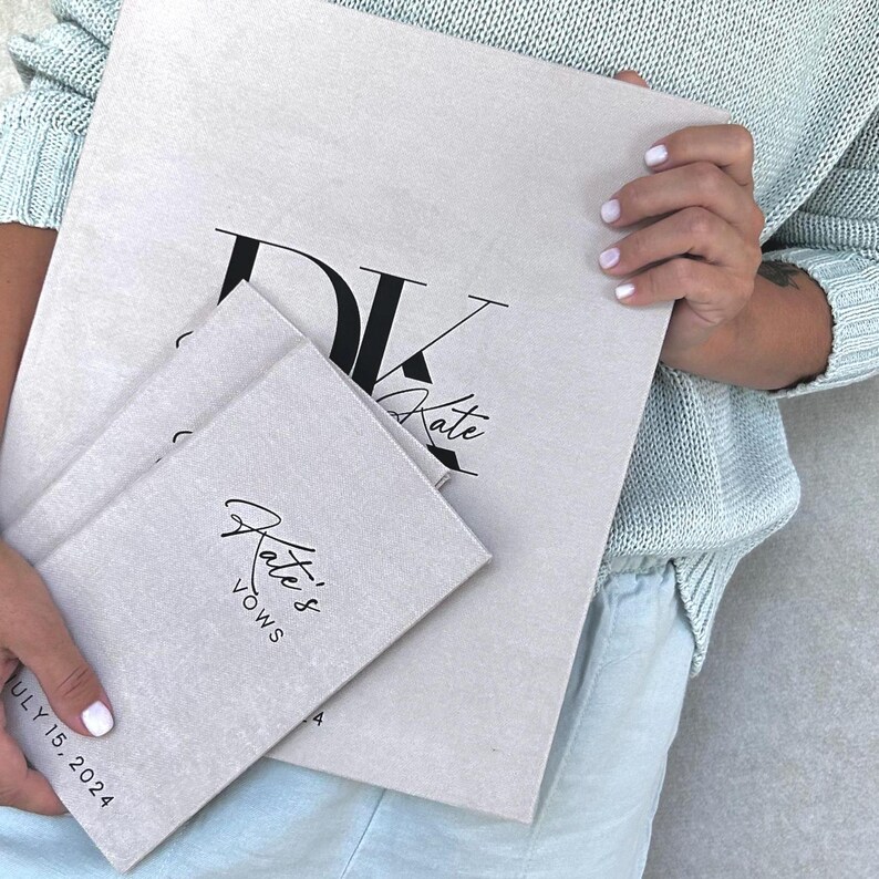 Officient Folder Personalized Wedding Celebrant Folder With Vows | A4 Ceremony Book for ...