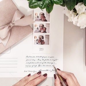 Instax Guest Book White With Foil Gold Lettering Instax Photo Booth Guest Book, Wedding Album image 5