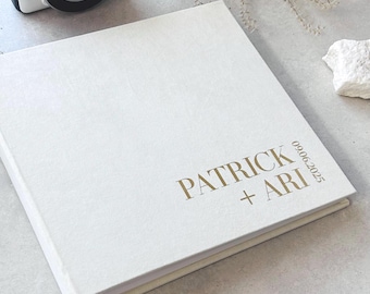 Libro de invitados de boda personalizado para todos los tamaños de película instantánea: mini, ancho, cuadrado, fotomatón