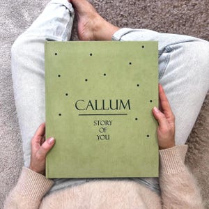 Personalized First Year Baby Memory Book Binder | Baby Book First Year | Baby Journal Photo Album | Baby Shower and Baby Gift New Parents