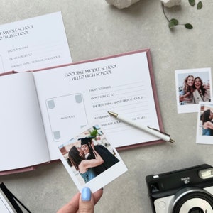 Personalized Graduation Guest Book As Gift Graduation Party Gift Memory guest book Instax wishes book Graduation Wishes Book image 1