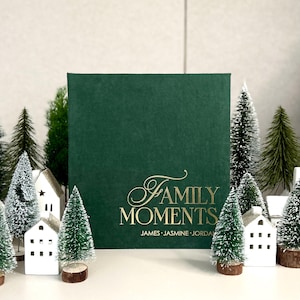 Personalisiertes benutzerdefiniertes Weihnachtsfamilienfotoalbum | Geschenk für Familie Weihnachtserinnerungen | Urlaub Fotoalbum mit Hüllen für 10x15cm Fotos