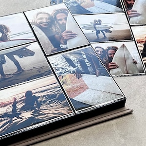 Personalized Custom Couple Photo Album With Sleeves up to 4x6 Photos, Slip in Family Photo Album, Wedding album imagem 7