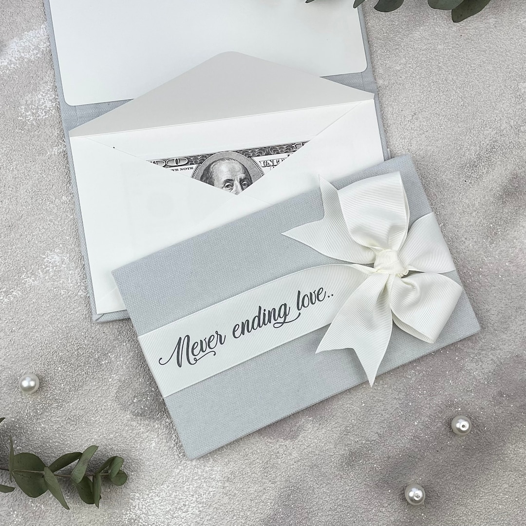 Personalized Money Envelope With Wish Never Ending Love Etsy
