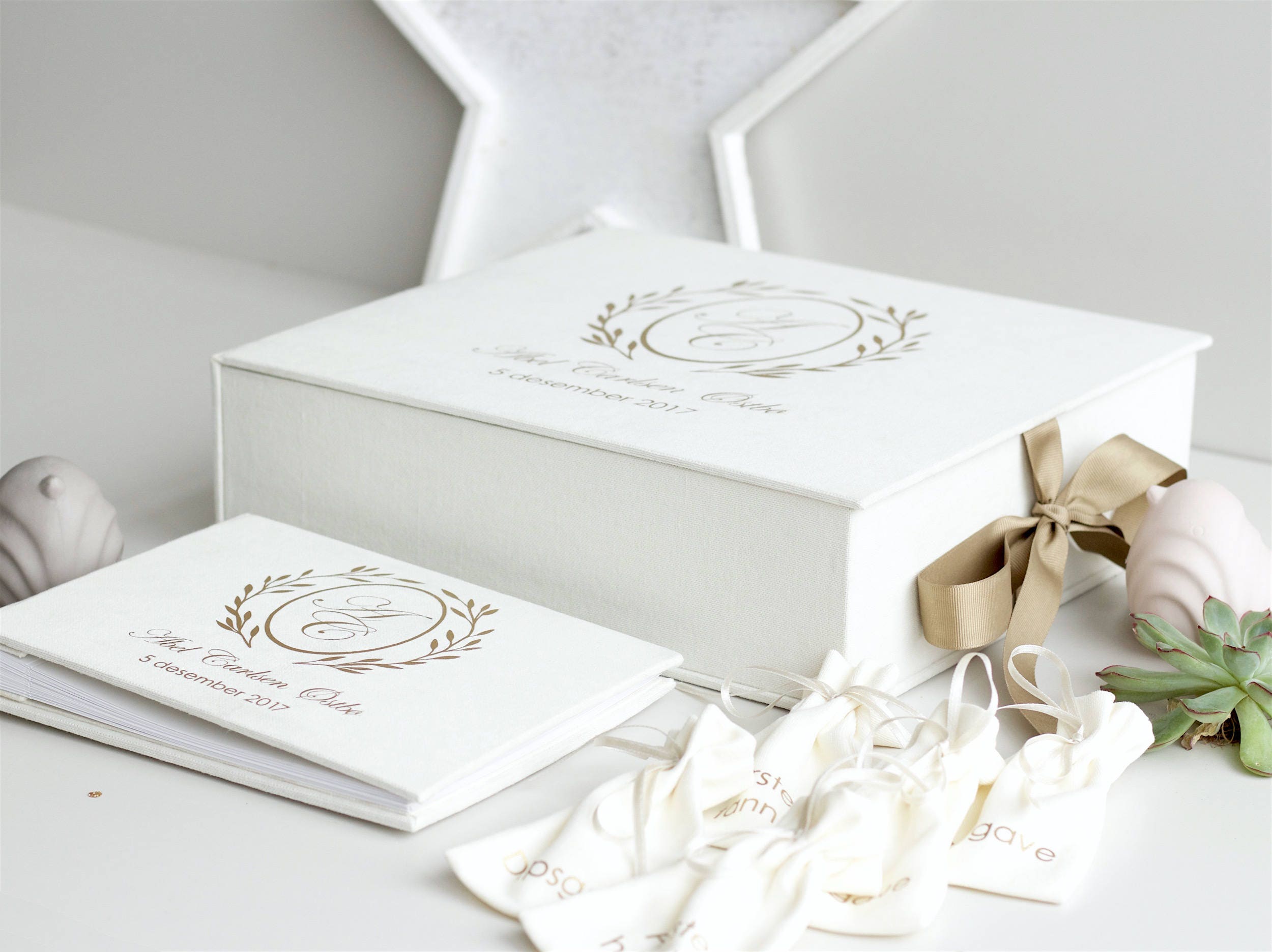 Stunning gift! Luxury Personalised CHRISTENING Photo Album/ Handmade Boxed 