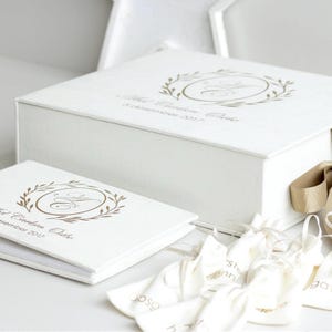 Aufbewahrungsbox mit Album und Taschen mit Ihrem Logo, Taufgeschenk, Erinnerungsbox Baby, Erinnerungsbox Erinnerung, Erinnerungsbox Erinnerung, Erinnerungsbox, Erinnerungsbox