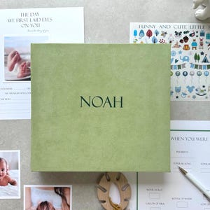 Personalized Baby Album | Modern Baby Memory Journal | Milestone Baby Journal | Baby Memory Keepsake | 5 Year Baby Journal | New Mom Gift